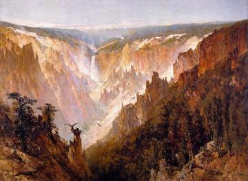 The Grand Canyon Of The Yellowstone Artwork by Thomas Hill