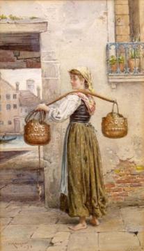A Venetian Maid Artwork by George Goodwin Kilburne