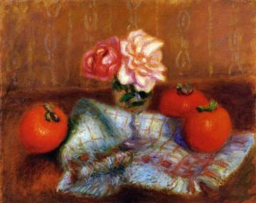 Roses and Perimmons Artwork by William James Glackens