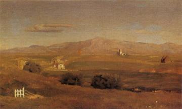 Monte Sacro, in the Roman Campagna, showing the Ponte Nomentano Artwork by Sir Frederick Lord Leighton