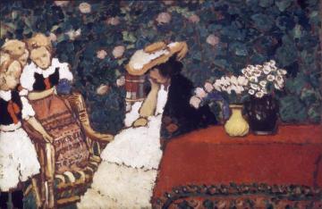 Woman with Three Girls Artwork by József Rippl-Rónai