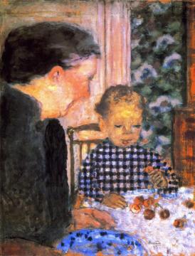 Child Eating Cherries Artwork by Pierre Bonnard
