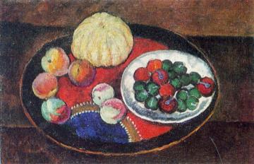 Still Life with Fruit Artwork by Ilya Mashkov