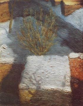 Roofs under the Snow Artwork by Nikolai Krymov