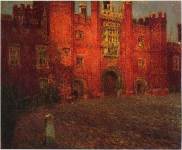 The Great Gate at Hampton Court Artwork by Henri Le Sidaner