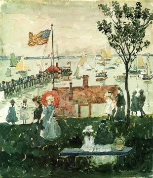 Excursionists, Nahant Artwork by Maurice Prendergast