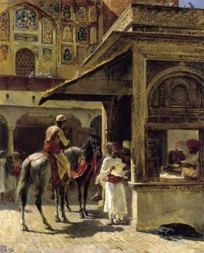 Hindu Merchants Artwork by Edwin Lord Weeks