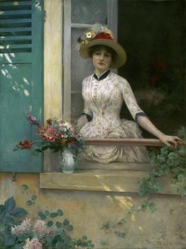 Morning Artwork by Louis-Joseph-Raphael Collin