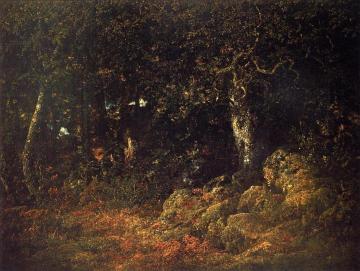 The Oak in the Rocks Artwork by Théodore Rousseau