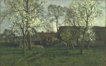 Landscape at Raimbaucourt Artwork by Emile Breton