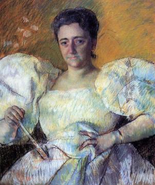 Portrait of Mrs. H. O. Hevemeyer Artwork by Mary Cassatt