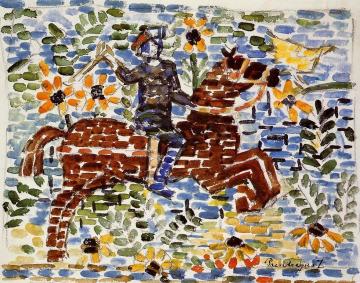 The Rider Artwork by Maurice Prendergast