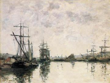 Deauville, the Harbor Artwork by Eugène-Louis Boudin
