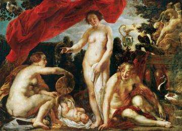 Daughters Of Kekrops Finding Erichthonios Artwork by Jacob Jordaens