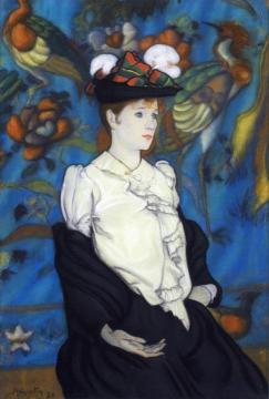 Woman With Hat Artwork by Louis Anquetin