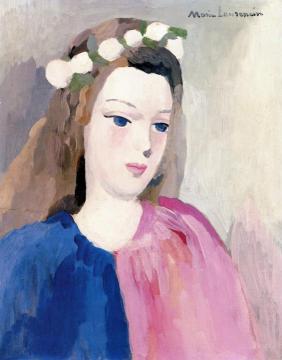 Young Woman Artwork by Marie Laurencin