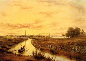 New York from Hoboken Artwork by William Rickarby Miller