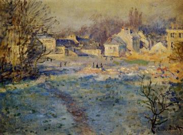 White Frost Artwork by Claude Oscar Monet