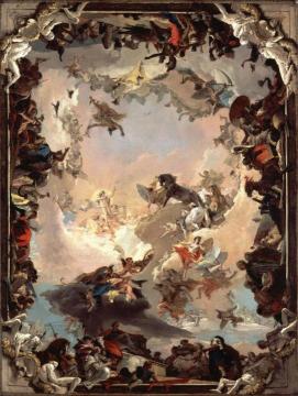 Study for Allegory of the Planets and Continents Artwork by Giovanni Battista Tiepolo