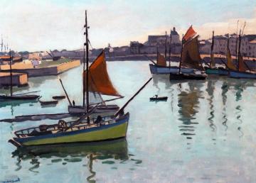 The Port of La Chaume, Les Sables d'Olonne Artwork by Albert Marquet