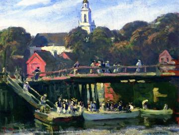 Regatta At Kennebunkport Artwork by Clarence K. Chatterton