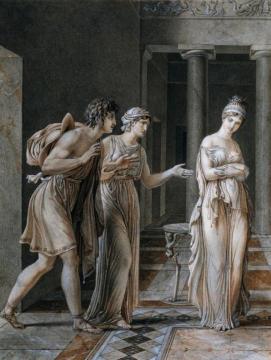 The Meeting Of Orestes And Hermione Artwork by Anne-Louis Girodet de Roussy-Trioson