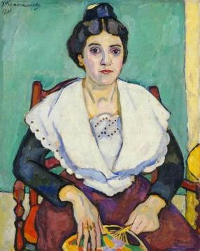 Girl from Arles Artwork by Pyotr Konchalovsky