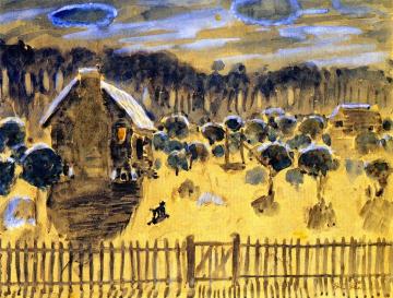 NIght, Orange Grove Artwork by Frederick Carl Frieseke