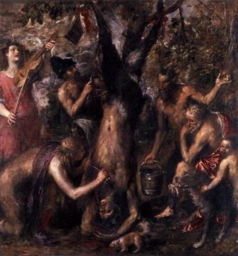 The Flaying of Marsyas Artwork by Titian