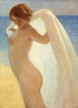 Mujer Secandose Artwork by Laureano Barrau