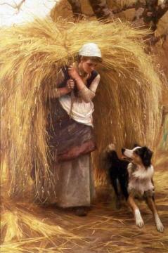 Returning From The Hayfield Artwork by Arthur Hacker