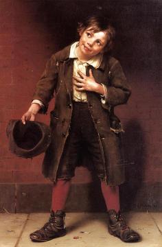 Shepherd Boy Artwork by Fritz von Lenbach