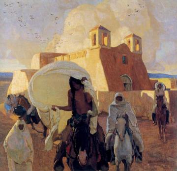 Church At Ranchos De Taos Artwork by Ernest Blumenschein