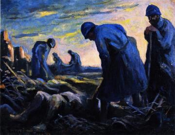 War Scene Artwork by Maximilien Luce