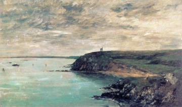 The Shore and the Sea at Portrieux Artwork by Eugène-Louis Boudin