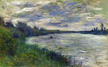 The Seine near Vetheuil, Stormy Weather Artwork by Claude Oscar Monet