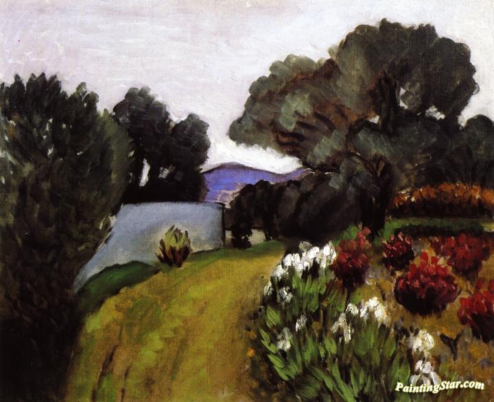 In The Nice Countryside, Garden Of Irises Artwork by Henri Matisse
