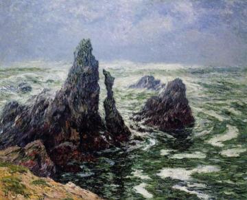 The Needles of Port-Cotom, Belle Ile Artwork by Henry Moret