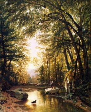 The Glen Artwork by Thomas Worthington Whittredge