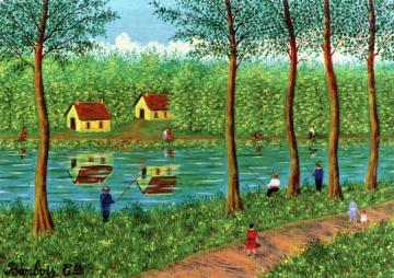 The Banks of the River Artwork by Camille Bombois