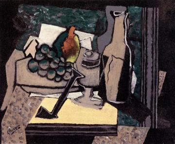 Still LIfe with Pipe Artwork by Georges Braque