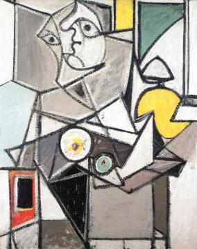 Composition with Head Artwork by Arshile Gorky