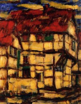 House in Soest Artwork by Christian Rohlfs