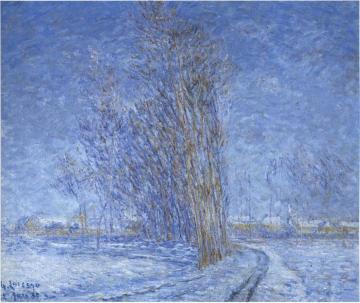 Landscape in Snow Artwork by Gustave Loiseau