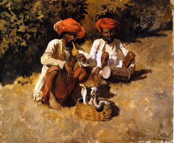 Bombay Snake Charmers Artwork by Edwin Lord Weeks