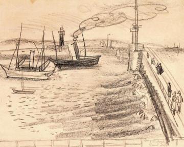 Entrance to the Port Artwork by Raoul Dufy