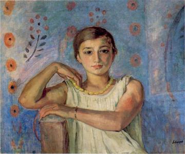 Nono in a yellow necklace Artwork by Henri Lebasque