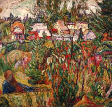 In The Country, Autumn, Canada Artwork by Abraham A. Manievich