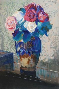 Roses Artwork by Leon Jan Wyczolkowski