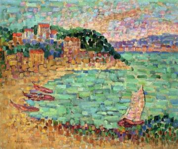 Le Petit Port Artwork by Charles Angrand